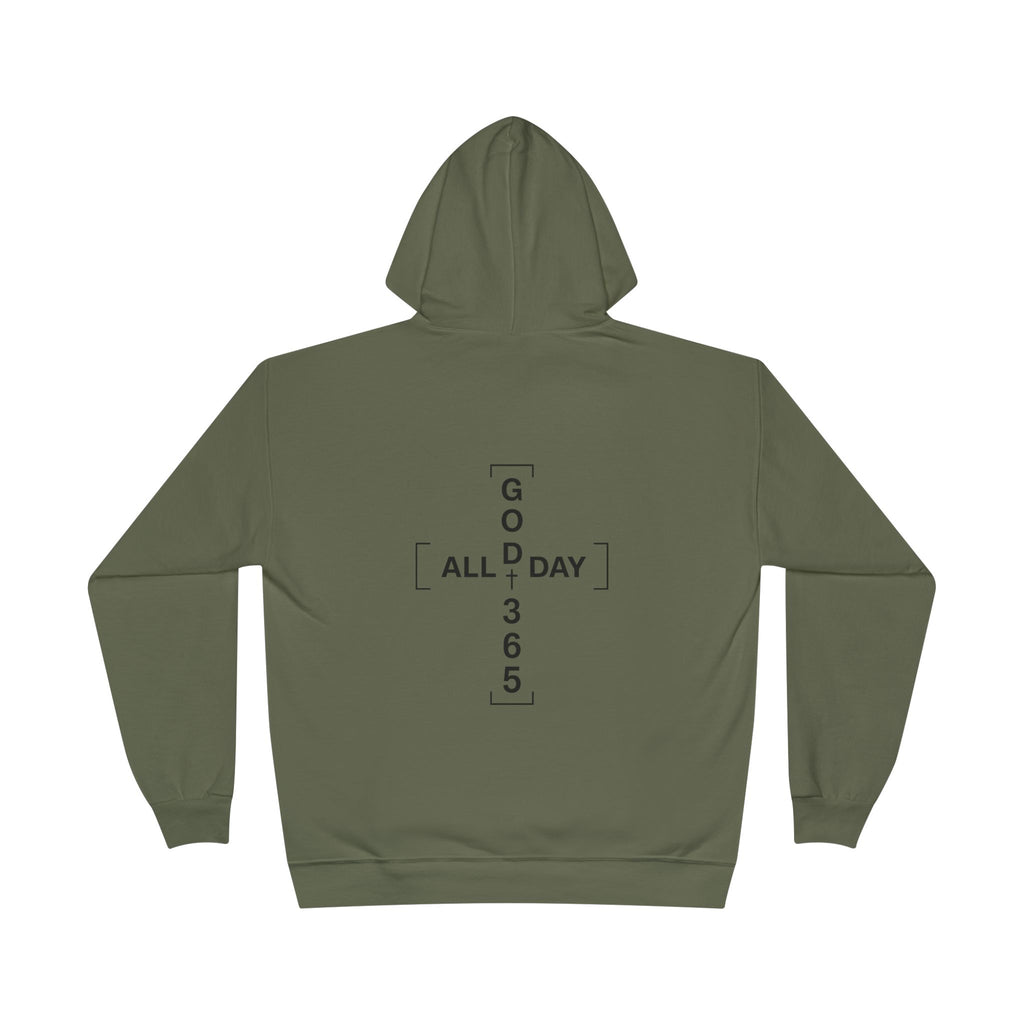 GOD 365 Hoodie | All Day 365 Cross Back Graphic Hoodie