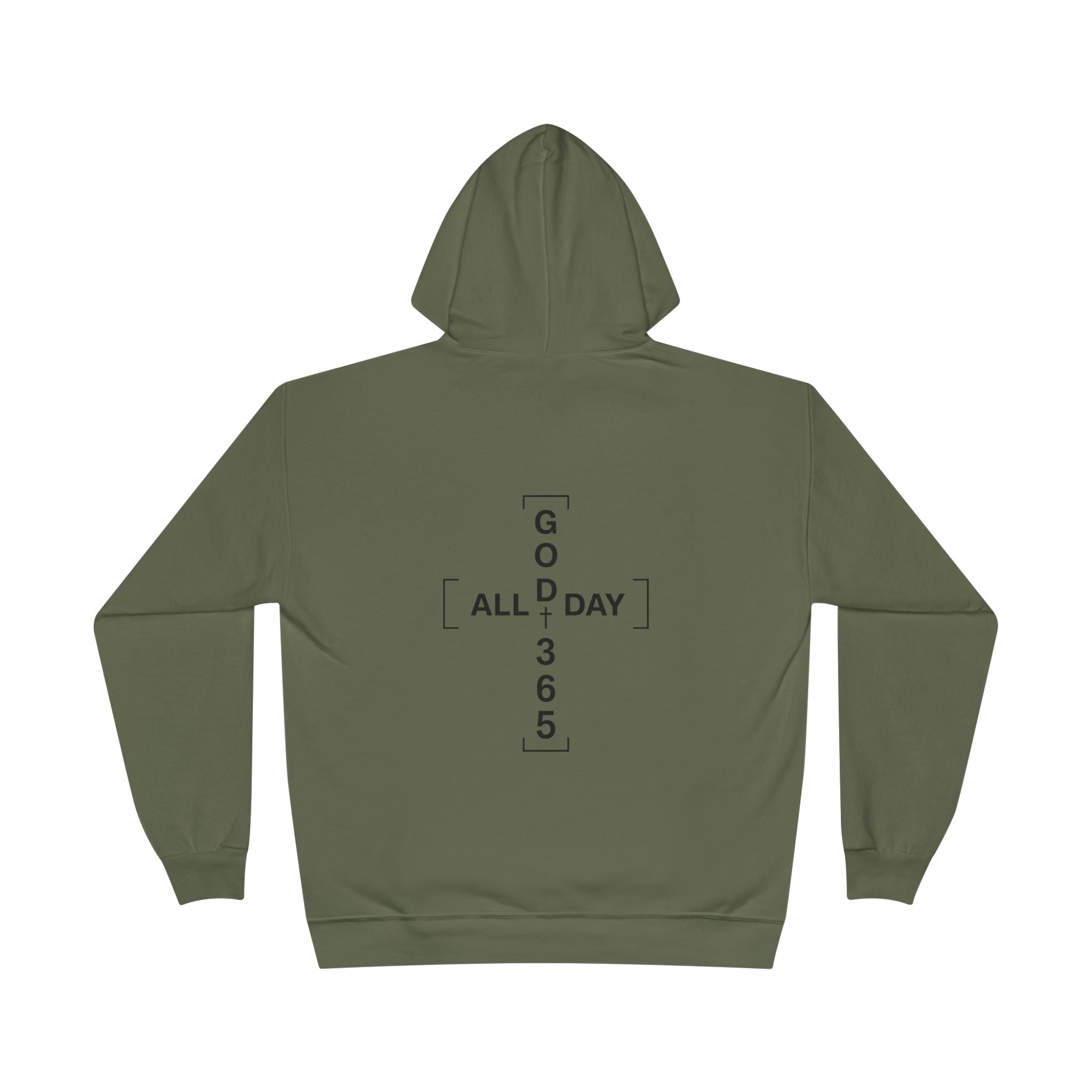 GOD 365 Hoodie | All Day 365 Cross Back Graphic Hoodie