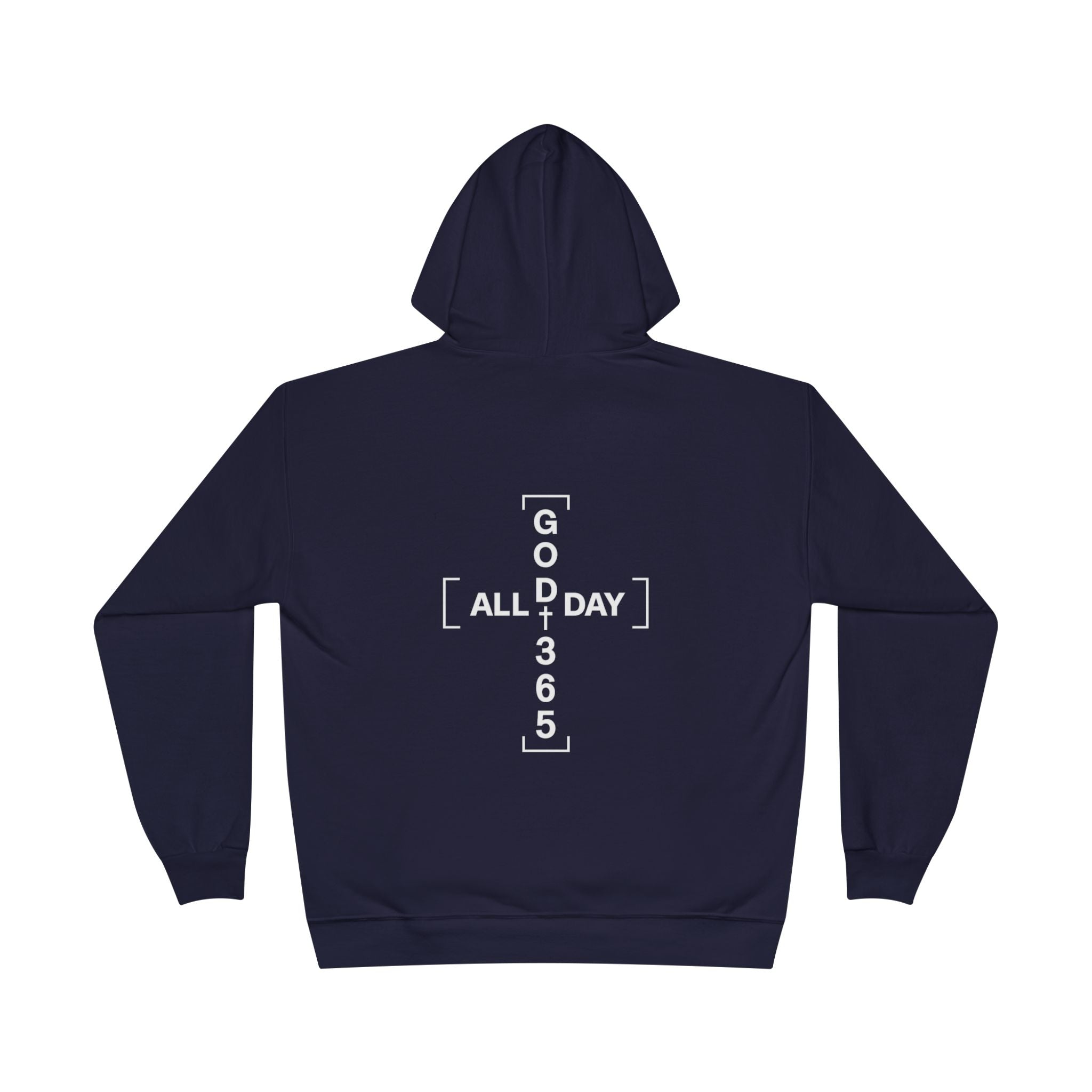 GOD 365 Hoodie | All Day 365 Cross Back Graphic Hoodie
