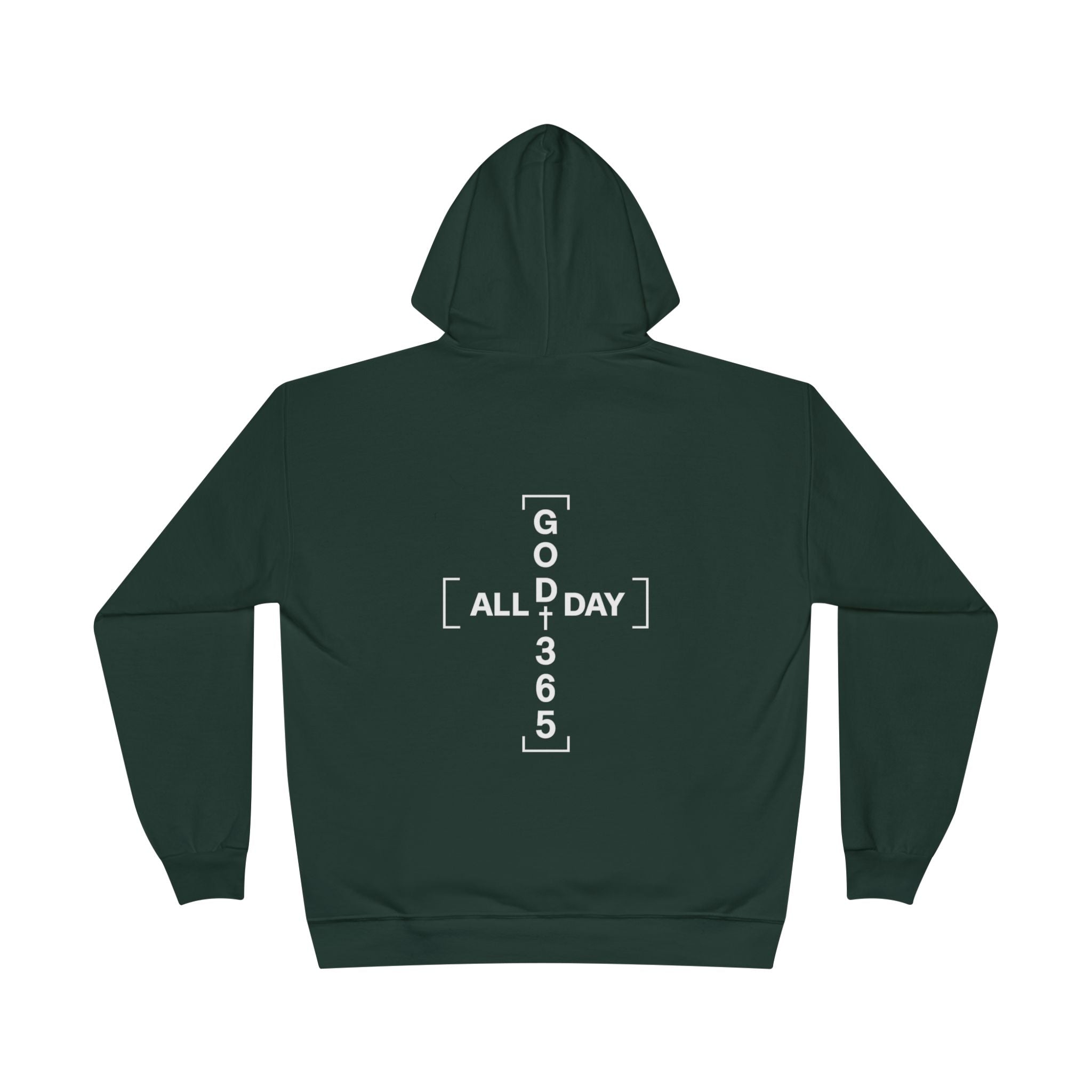 GOD 365 Hoodie | All Day 365 Cross Back Graphic Hoodie