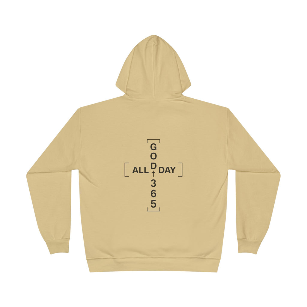 GOD 365 Hoodie | All Day 365 Cross Back Graphic Hoodie