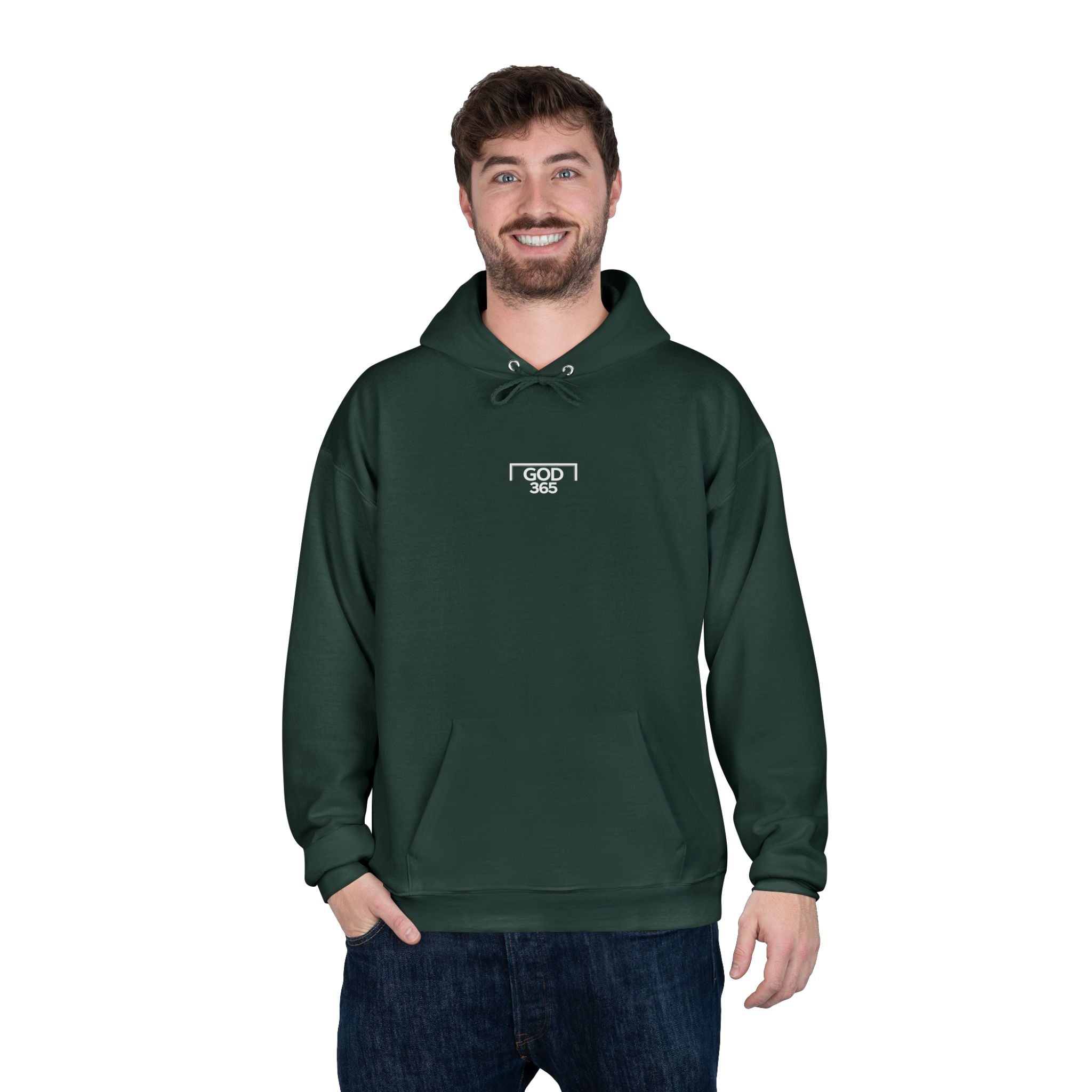 GOD 365 Hoodie | All Day 365 Cross Back Graphic Hoodie