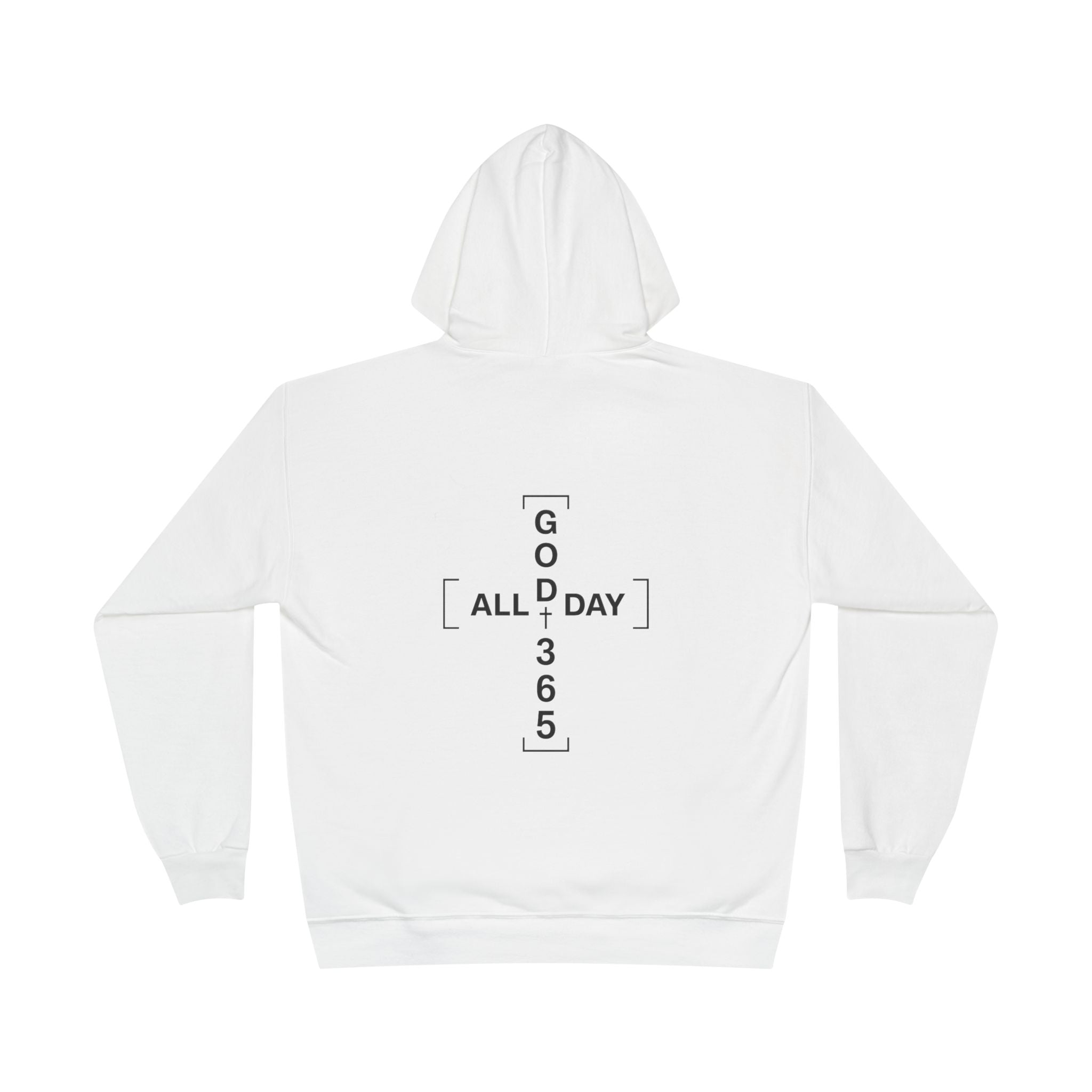 GOD 365 Hoodie | All Day 365 Cross Back Graphic Hoodie