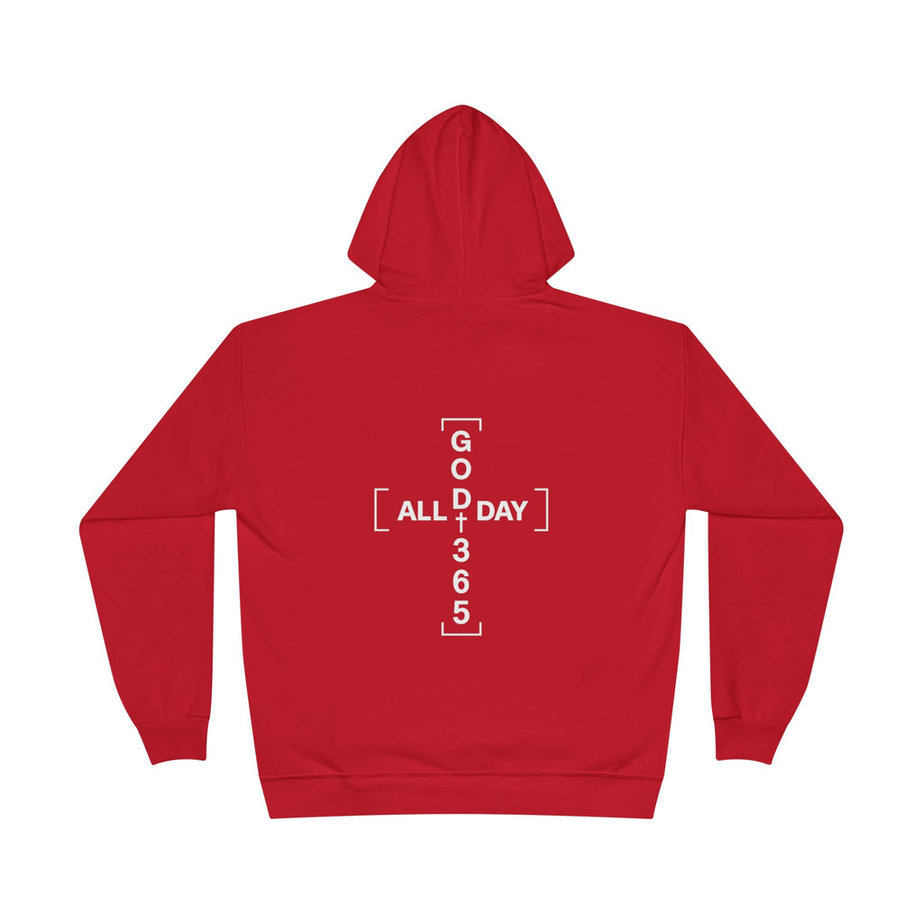 GOD 365 Hoodie | All Day 365 Cross Back Graphic Hoodie