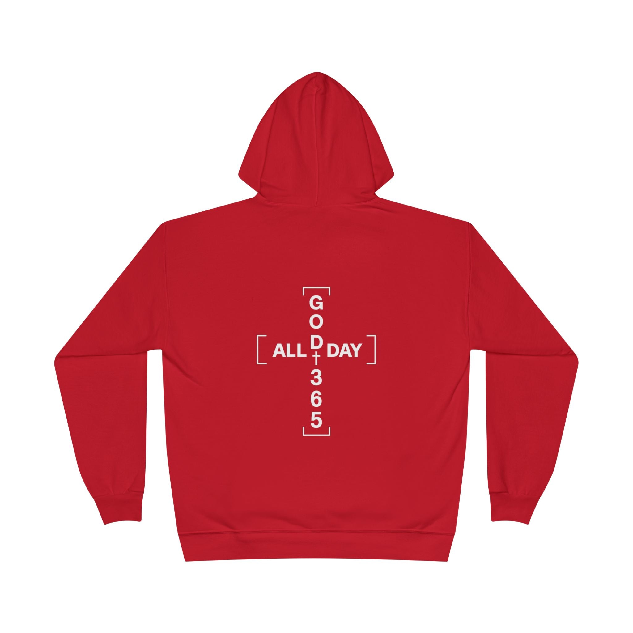 GOD 365 Hoodie | All Day 365 Cross Back Graphic Hoodie