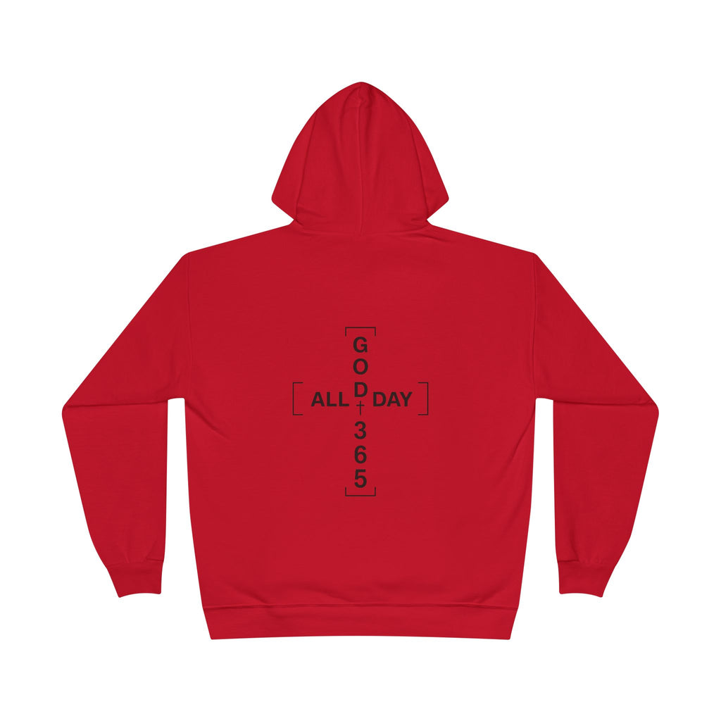 GOD 365 Hoodie | All Day 365 Cross Back Graphic Hoodie