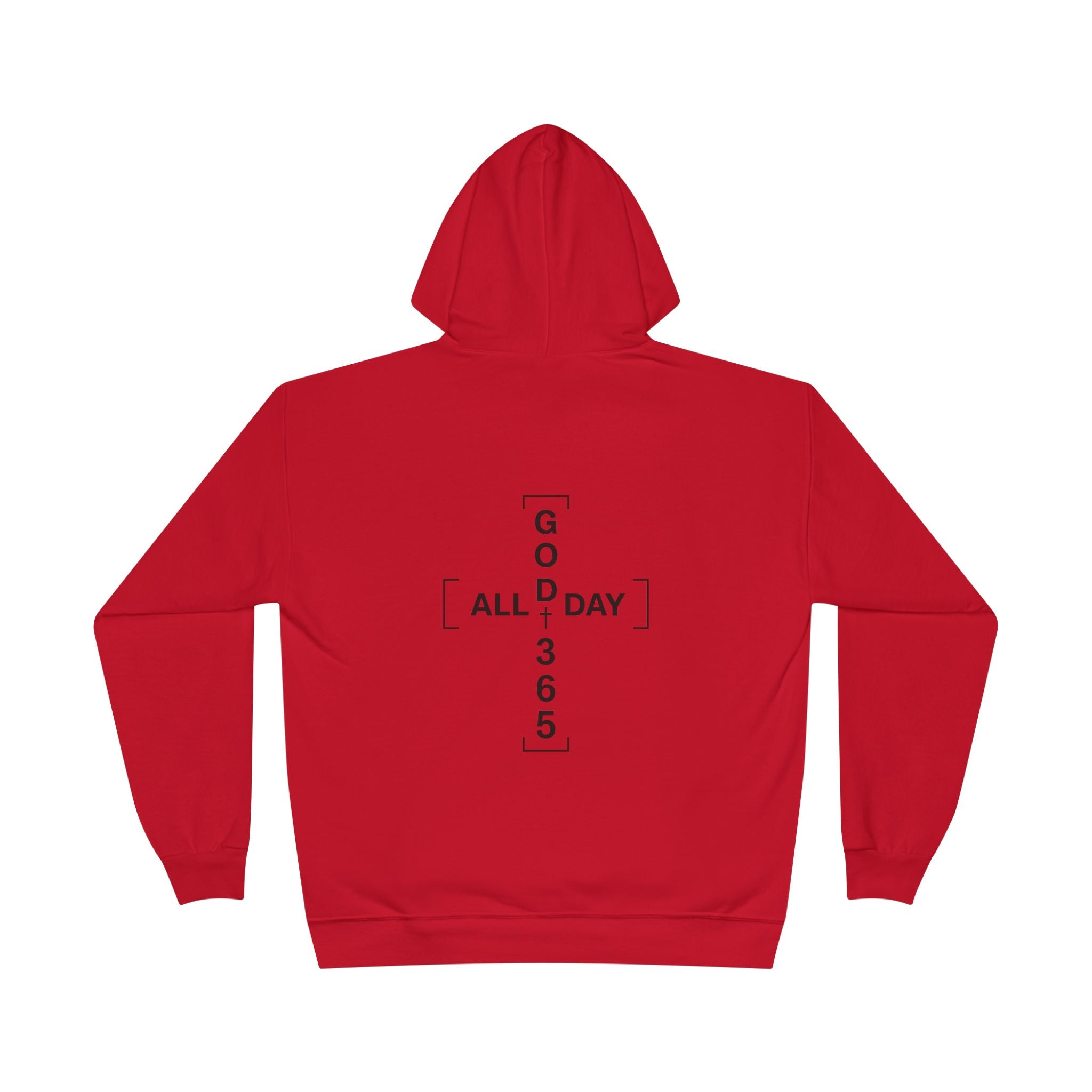 GOD 365 Hoodie | All Day 365 Cross Back Graphic Hoodie