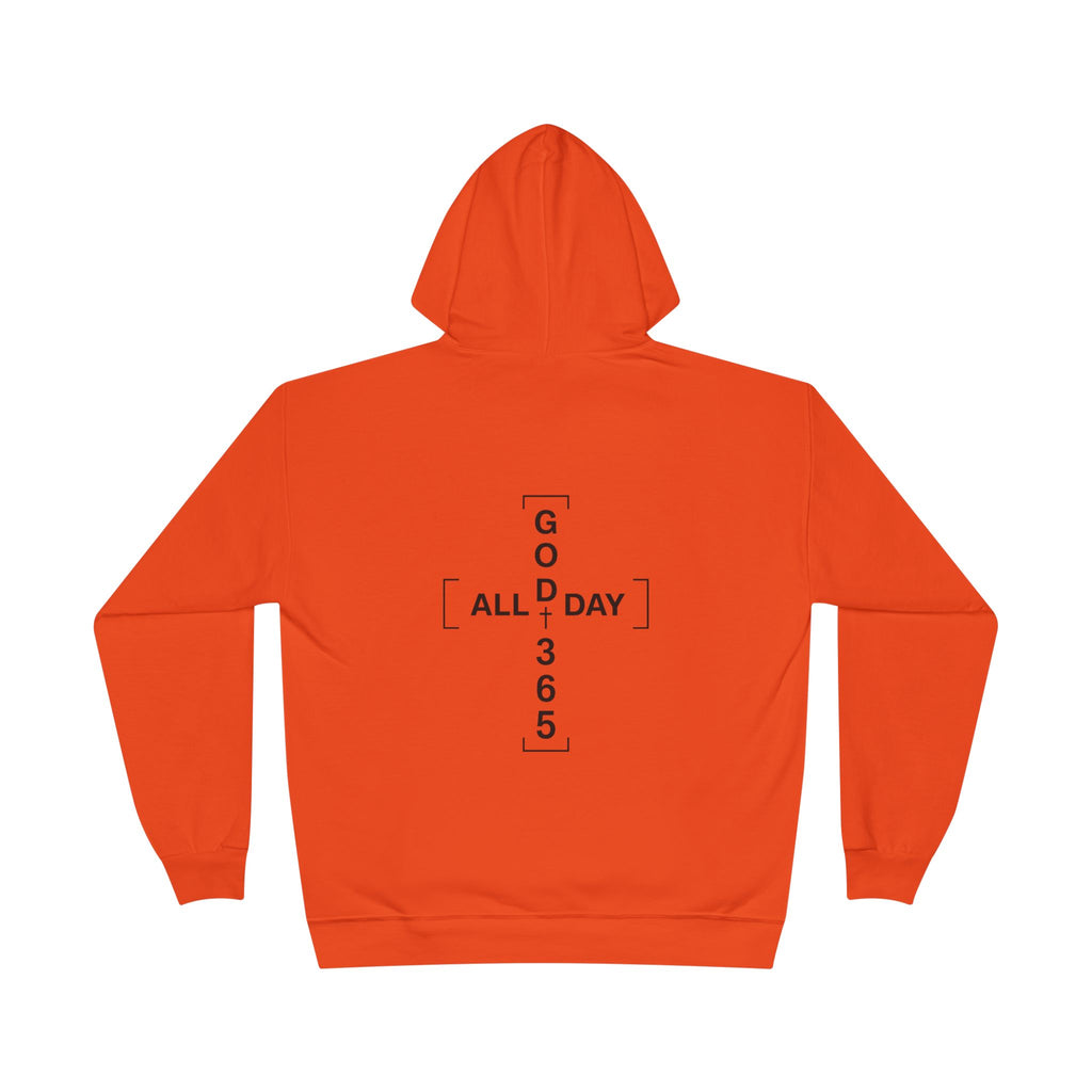 GOD 365 Hoodie | All Day 365 Cross Back Graphic Hoodie